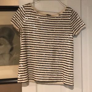 Sequin jcrew top